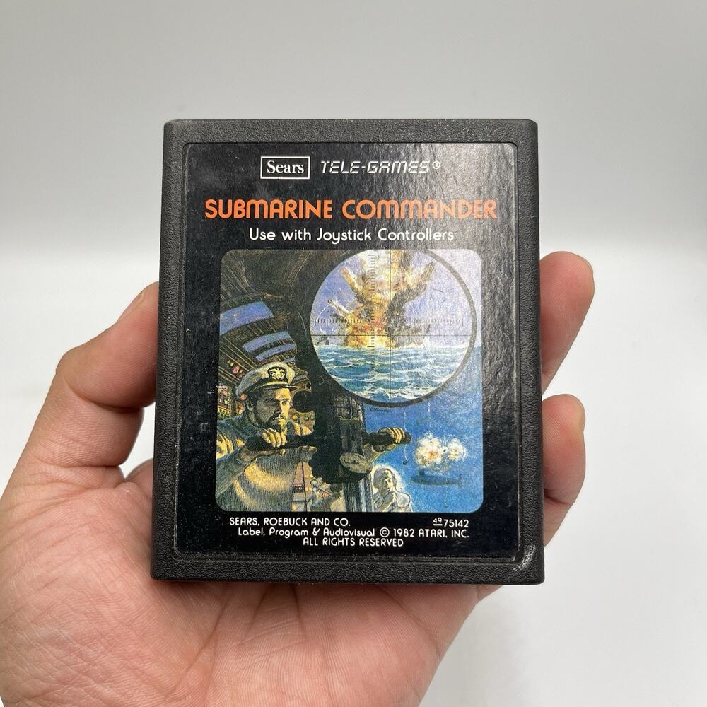 Submarine Commander Atari 2600 Sears Tele-Games Authentic Vintage 1982 - Nice!
